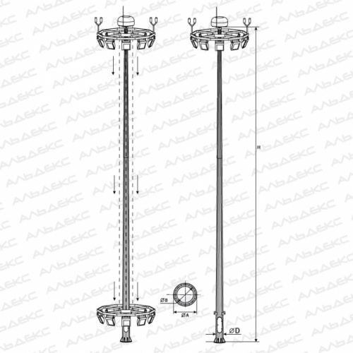 ВМО-30-В высокомачтовая опора